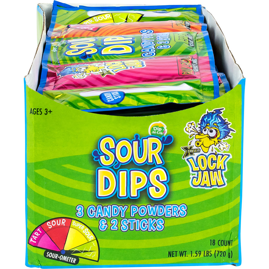 Xtreme Lock Jaw Sour Dips Candy | A&A Global Industries